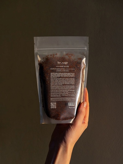 Скраб кофейный с мякотью кокоса, 250 гр.